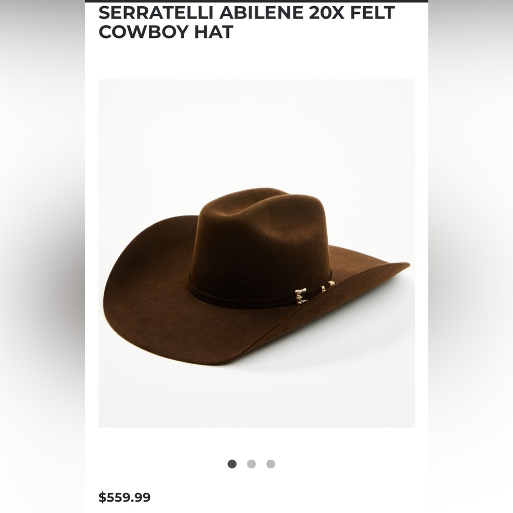 Serratelli® 20X Entre III Felt Cowboy Hat - BROWN